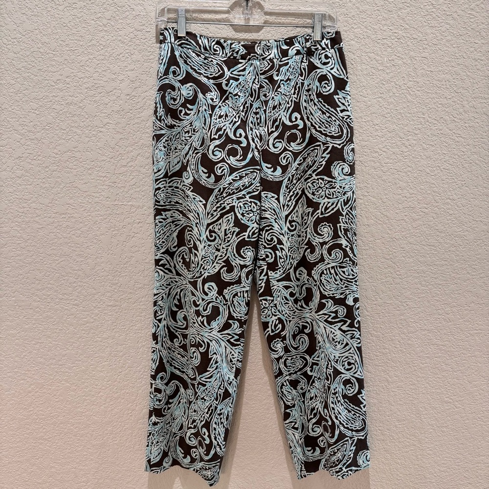 Talbots Brown and Blue Chinos with Classic Style Petite 4